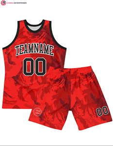 Maillots de basket personnalisés respirants avec logos sublimés, haute qualité, fabriqués au Pakistan, 100% polyester, séchage rapide, sans manches - Product Image 1