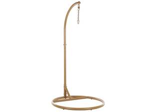 Fauteuil suspendu en rotin moderne Maxmara avec support beige pour usage intérieur/extérieur, mobilier pour hôtel et villa - Product Image 6