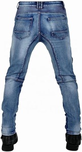 Meilleures ventes Jeans de moto de protection CE Armor Pantalons d'équitation pour hommes avec genouillères et coussinets de hanche Pantalons de motocross et de tourisme - Product Image 4