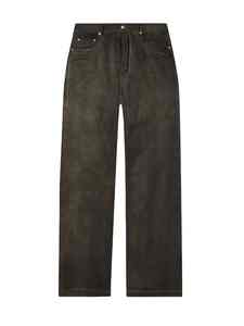 Jeans en denim ample et moderne à taille mi-haute, options personnalisables offrant une grande liberté de mouvement, matière confortable, style décontracté et élégant - Product Image 5