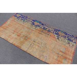 Tapis turc vintage 3,2x6,2 pi (96x190 cm), tapis persan orange - Product Image 3