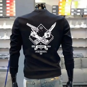 Sudadera con estampado 3D de alta calidad para hombre, sudaderas de algodón orgánico 100% de tendencia superior, camisas informales con estilo para hombre - Product Image 2