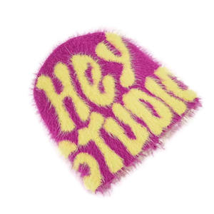 Vente en gros Bonnet tricoté en laine multicolore pour l'extérieur Bonnet de sport tricoté Chapeaux en laine mélangée pour hommes - Product Image 3