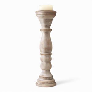 Colección de Portavelas de Madera Desgastada con Formas Vintage Hechas a Mano y Acabado Natural Rústico para Decoración del Hogar Estilo Granja - Product Image 5