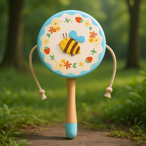 Petit jouet musical pour enfant, tambour à pieds, de la série Little Friends - Product Image 3