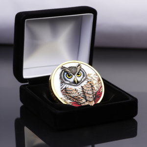 Moneda Conmemorativa Personalizada de Metal con Diseño de Búho - Product Image 4
