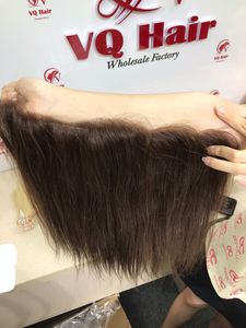 ผมแท้ตรงจากเวียดนามสำหรับผู้หญิงผิวดำผมแท้แบบมีผมตรงสีน้ำตาลด้านหน้าแบบมีลูกไม้ - Product Image 3