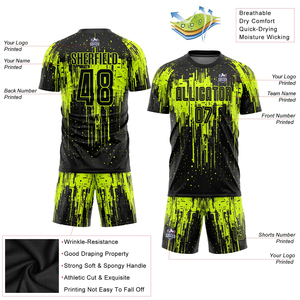Ensemble de maillots de football à sublimation personnalisée pour hommes Vêtements de sport de football personnalisés incluant un short pour l'entraînement ou l'uniforme d'équipe - Product Image 5