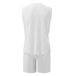 Nuevo chándal de verano de secado rápido para hombre, conjunto de chándal estampado informal transpirable para exteriores, atractivo Color sólido de secado rápido - Product Image 4