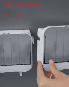 Boîtes d'emballage de savon de salle de bain en plastique écologique avec logo personnalisé, porte-savon mural simple pour accessoires de douche et d'évier - Product Image 4