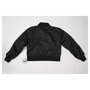 บอมเบอร์ระบายอากาศได้ดีของผู้หญิงเสื้อครอปสตรีทออกแบบโลโก้ได้ตามต้องการ - Product Image 3