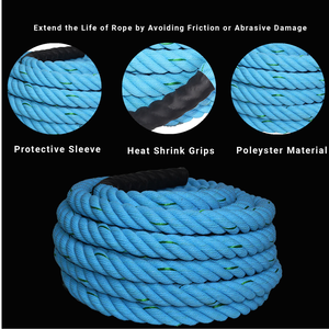 เชือกต่อสู้โพรพิลีนสำหรับงานหนักสำหรับการฝึกความแข็งแรงผลิตด้วยวัสดุระดับพรีเมี่ยมเพื่อความทนทานสูงสุด - Product Image 3