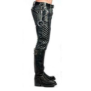 Pantalons en cuir de haute qualité pour hommes, pantalons en cuir pour hommes de qualité supérieure, décontractés, confortables, respirants, fabriqués sur mesure - Product Image 5