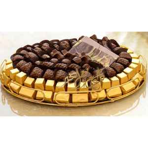 Nouveaux plats de service de chocolat de concepteur moderne Plat de service de chocolat en métal de haute qualité pour le plat de service de chocolat de mariage - Product Image 2