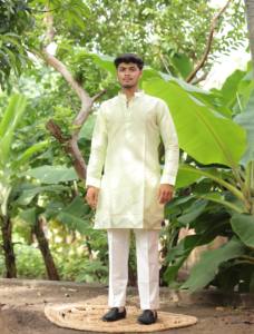 Snowline Style jacquard diseñador kurta - Product Image 4