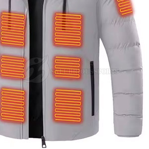 Best Quality Slim Self-<b>Heating</b> Men's <b>Jacket</b> Quick Dry Breathable Stand Collar High Street Style Customized Color Logo Pakistan - Product Image 3