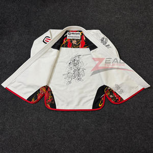 Custom Jiu Jitsu Gi <b>Kimono</b> 100% Cotton 450 Gsm Pearl Weave <b>Jacket</b> 10oz Ripstop Twill Cotton Pants Custom Bjj Gi Made in Pakistan - Product Image 1