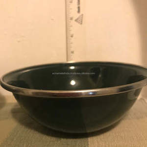 Bol à nourriture noir en fer pur de conception simple bol de service de cuisine et de maison de qualité supérieure disponible au prix de gros - Product Image 3