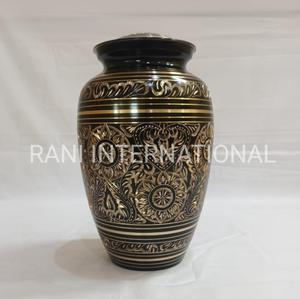 Urna Funeraria para Adultos con Acabado Gris, Nueva Urna Conmemorativa para Cenizas, Contenedor para Cenizas, Suministros Funerarios, Urnas de Latón Hechas a Mano - Product Image 2