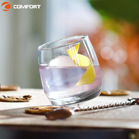 Gobelet en cristal verre à vin Transparent rotatif verre de dégustation de whisky verre à liqueur personnalisé nouvelle fête moderne Style américain 220-450ml
