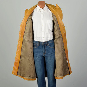 Manteau long en cuir pour homme, automne-hiver 2024, tendance, camel, 80% duvet, tissu respirant tricoté, vente en gros - Product Image 3