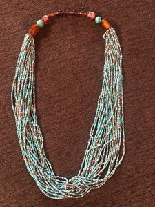 Mystic Dream Rainbow Glass Seed Beads Collar y pendientes Boho Declaración Joyería Setby ZH traders - Product Image 5
