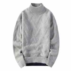 Jersey ajustado de punto con estilo para hombre, suéter con cuello redondo, tejido transpirable ecológico, cálido, cómodo, moda moderna, ropa de otoño - Product Image 5