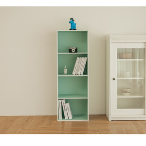 Moderno Mueble de Almacenamiento Verde Menta de 4 Niveles para Sala de Estar, Diseño Minimalista, Muebles para el Hogar - Product Image 2