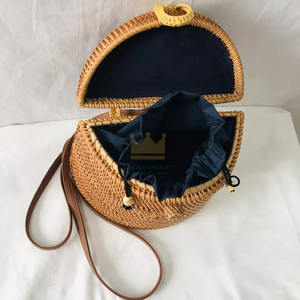 Mochila de mimbre natural, producto Premium, artesanía de artesano de Vietnam - Product Image 3