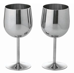 Contemporary metal wine <b>goblet</b> with sturdy structure and classic elegance ideal for long term use and festive dinners - Product Image 6