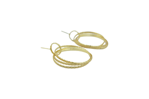 Pendientes de declaración hechos a mano para mujer, elegantes pendientes de gota y colgantes de Latón chapado en oro antiguo, joyería - Product Image 3