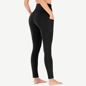 Breathable custom women <b>leggings</b> with OEM printing stretch fabric perfect for gym branding promotional and sports events - Product Image 3