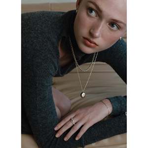 Petite Gold Plated Zinc Alloy <b>Rope</b> <b>Chain</b> Necklace Diamond Pearl Trendy Link <b>Chain</b> for Parties Anniversaries Classic Religious - Product Image 3