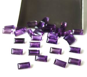 Baguette d'améthyste naturelle faite à la main de haute qualité taillée pierres précieuses à facettes 1.5x3mm-4x8mm pour la fabrication de bijoux prix de gros - Product Image 5