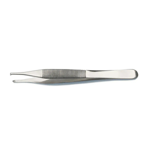 Pinzas de dientes de rata manuales de acero inoxidable alemán de 12 cm para uso quirúrgico, juego de instrumentos CE, pinzas de tejido Adson - Product Image 6