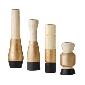 Elegante Portavelas de Madera Estampado, Pieza Decorativa Moderna para Decoración del Hogar, Iluminación Festiva y Regalos, Hecho a Mano en India - Product Image 6