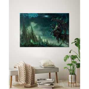 Affiche sur toile World of Warcraft avec Illidan Stormrage pour décoration murale - Product Image 1