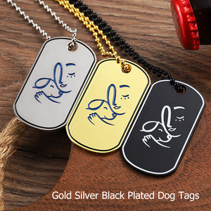 Placas de Identificación para Perros Estilo Hip Hop, Chapadas en <span class=keywords><strong>Oro</strong></span> y Plata, de Aleación de Zinc y Metal Esmaltado, con Logotipo y Texto Personalizados, para Regalos Conmemorativos - Product Image 6