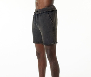 Pantalones cortos de secado rápido lavado ácido Vintage para hombre, 100% algodón, precio al por mayor, cintura media, patrón de logotipo personalizado, bolsillo de lona transpirable - Product Image 2