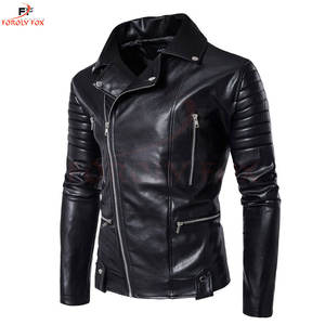Manteaux d'extérieur en cuir pour hommes avec veste d'hiver vestes de mode pour hommes avec logo sur mesure, votre propre conception - Product Image 2