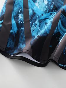 Luxury Men's Summer Vacation Outfit Breathable <b>Tropical</b> Textured Fabric <b>Shirt</b> and Shorts Set Co Ord - Product Image 6