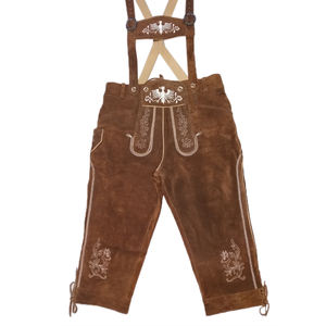 Meilleure qualité OEM/ODM vêtements d'hiver pour hommes taille haute genou Lederhosen couleur bloqué vêtements de mode tissu tissé pour la saison - Product Image 4