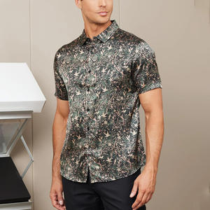 Camisas elegantes de manga corta para hombre con marca personalizada, etiqueta de bordado, Impresión de logotipo y embalaje para eventos o equipos - Product Image 4