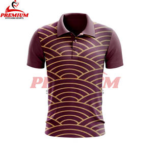 Vente directe polo à manches courtes pour hommes personnalisé vente en gros de t-shirt de golf à usage décontracté fabriqué en usine chemise entièrement imprimée par sublimation - Product Image 6