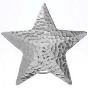 Bouchon d'arbre de Noël martelé brillant Décorations de vacances festives - Product Image 1