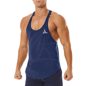 Séchage rapide respirant décontracté 100% coton Gym débardeur sans manches vêtements d'entraînement pour hommes en gros bas prix - Product Image 3