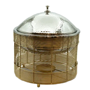 2024 nouvelle tendance chauffe-plats en cuivre fait chauffe-plats pour mariage utilisation de service ustensiles de cuisine casserole chaude - Product Image 6