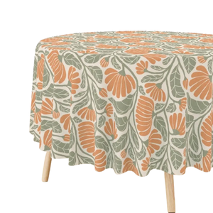 Indian Floral Table Cover Manufacturer Farmhouse Cotton Table Linen Custom Table Cloth Bulk OEM Private Label - Product Image 1