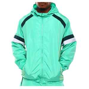 Oem Windbreaker Set Factory Custom Reflective Embroidery Logo Tracksuits Lightweight Nylon <b>Zip</b> <b>Up</b> <b>Jacket</b> 100% Nylon Tracksuit - Product Image 2