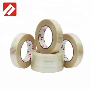 Factory Wholesale High Viscosity Fiber Glass Strapping Adhesive Packaging Bi-directional Filament Tape For Heavy Duty Packaging